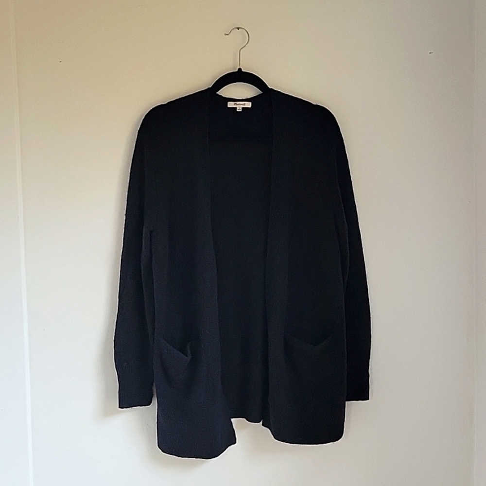 Black Madewell Soft Wool Cardigan